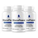 (3 Pack) Glucopeace Capsules, Official Glucopeace Blood Support Pills Advanced Formula, Gluco Peace All Natural Blood Supplement, Gluco Peace Vitamins Review Premium Healthy Levels (180 Capsules)