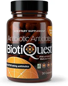 BiotiQuest Antibiotische Antidota Probiotica om het lichaam te herstellen na het nemen van antibiotica, 20 miljard CFU, Non-GMO, en Glutenvrij, 30 capsules