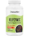 NaturalSlim Digestive Enzymes for Women & Men - Helpzymes Essential Enzymes for Digestion, Gut Health, Gas Bloating Relief with Bromelain, Ox Bile, Pancrean. & Betaine HCL - 100 capsules Solo