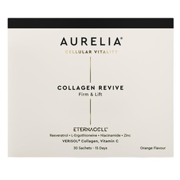 AURELIA Collagen Revive | Advanced Cellular Anti-Aging Supplement | Help Reduce Fine Lines & Wrinkles | with Zinc, Resveratrol, Niacinamide, Ergothioneine & Vitamin C