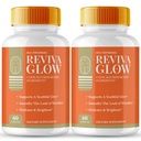 Reviva Glow Capsules, RevivaGlow Supports Natural Healthy and Glowing Skin Pills - Maximum Strength, Reviva Glow Vitamin Supplement Support Pills, RevivaGlow Support Capsules Reviews (2 Pack)