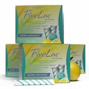Global Health Trax GHT - FiveLac Lemon Probiotic Powder Drink Mix, Probiotics for Women, Men, Kids - Smooth Digestive Support & Elimination – Relieves Constipation & Gas - 60 Packets (4 Pack) Non-GMO