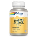 Solaray Calcium citraat met vitamine D3 1000mg - Bone Strength and Healthy Teeth Support - Gentle Digestion Formula - Lab geverifieerd, 60 dagen garantie - 15 porties, 90 capsules