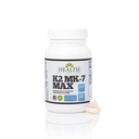Gezondheid zoals het moet zijn vitamine K2 MK7 MAX Extra sterkte 300 mcg Supplemeny Sojavrij, bewezen biologische beschikbaarheid en veiligheid 60 capsules