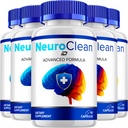 Neuro Clean Supplement Capsules – Neuro Clean Natural Blend Formula Focus Memory Support and Reviews (5 Pack – 300 Capsules)