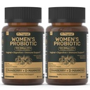 Probiotics for Women – Women’s Probiotic for Digestive, Vaginal, Urinary Health & pH Balance – 100 Billion CFU, 11 Strains with Organic Prebiotics, Cranberry Extract, D-Mannose – Non-GMO, 120 Caps