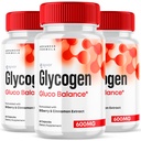 (3 Pack) Glycogen Balance Capsules - Glyco Balance Advanced Formula Glycogen Supplement Pills - All Natural Vitamin Supporting Healthy Living and Wellness in a Daily Premium Capsule (180 Capsules)