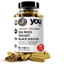 Powerhouse Superfood with Seamoss, Shilajit, Ashwagandha, Berberine, Maca, Black Seed Oil, Turmeric, Vitamin C, D, B12, K2 - Moringa, Apple Cider, Made in USA for Overall Health & Immunity
