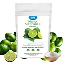 One Planet Nutrition Nano Vitamin C Powder 8 oz (227 Servings) - Nano-Particle Size Ascorbic Acid from Lime Extract - Supports Collagen Production & Immune Health - Non-GMO, Vegan