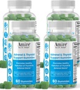 Amire by Dr. Awan Thyroid Support Gummies, Promotes Healthy Function of Thyroid, Kelp, Selenium & Ashwagandha to Improve Energy, Immunity, Metabolism, 240ct, 120day Supply