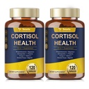 Totaria Cortisol Supplement met Ashwagandha, Magnesium,Rhodiola Rosea,L Theanine, Hormone Balance voor vrouwen Mood, Focus, Slaapondersteuning 120 Vegan Capsules (pakket van 2)