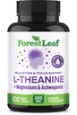 ForestLeaf L Theanine Supplement - L-Theanine 200mg with Ashwagandha and Magnesium for Focus, Stress Relief & Relaxation - Non-GMO & Gluten Free - 100 Caps