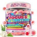LILICARE Teen Brain Focus Gummies with Omega-3 DHA, Lion's Mane Mushroom,PS | 23-IN-1 Advanced Teens Brain Formula Helps Support Focus, Memory & Mental Performance for During School, Study & Exams