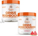 The Genius Brand - Nootropic Supplement Bundle - Paddestoel en Bewustzijn Ondersteunt Immune System, Focus, Energie en Brain Booster