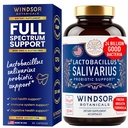 Lactobacillus Salivarius Probiotic - 24bn CFU L Salivarius Probiotics dentaires pour les dents et les gencives - Mauvais traitement respiratoire pour les adultes, soutien immunitaire, santé digestive - 60 capsules probiotiques orales