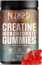 Creatine Monohydrate Gummy Candy, Low Sugar, 30 Servings, 5g of Creatine Per Serving, Vegan, Gluten-Free, Bodybuilding Recovery Supplement to Increase Muscle Size and Strength