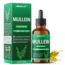 Mullein Liquid Drops - Peppermint, Elderflower, Ginger - Lung Detox, Respiratory Support, Bronchial Support - 2.0 fl oz (60ml)