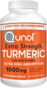 Qunol Kurkuma Curcumin Capsules, 1000mg Extra Sterkte Supplement, Gepatenteerde Hydro-Oplosbare Technologie, Alternatief voor Kurkuma Curcumin met zwarte peper, 30 Veggie Capsules