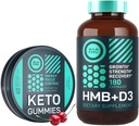 WILDE BRANDSTOF HMB met vitamine D3 en Keto MCT Olie Gummies Energie Kauwt Power en herstel bundel