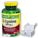 L lysine 1000mg- Essentiële Aminozuurtabletten, 100ct (verpakking 1)