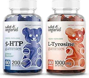 Wild & Organic 5HTP Gummies & L-Tyrosine Gummies 60 Tellen