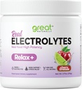 Relax+ Cherry Limeade Calming Electrolyte Supplement: Hydration & Mood Ondersteuning voor ontspannen, Stress Relief, Adrenal & Cortisol Ondersteuning - Glycine, L-Theanine, Lemon Balm - USA Made