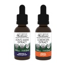 Host Defense Bundle with Lion's Mane Extract, 1 fl oz & Cordyceps Extract, 1 fl oz - Support Brain Health, Memory & Focus - Immune & Energy Support Supplement