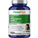 NusaPure Hoge Absorptie Triple Chlorofyl 1000 mg 150 Veg Caps Geschikt voor vegetariërs en veganisten, Non-GMO