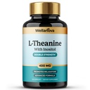 L-Theanine Supplement 400mg Double Strength – L-Theanine with Inositol – Supports Relaxation & Focus – Advanced Formula – 60 Capsules