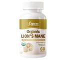 Organic Lion's Mane Capsules - Memory, Focus & Immunity Support, 1500mg, 30% Polysaccharides, Lab Tested, Non-GMO, Gluten Free, 60 Vegan Capsules