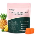Airboy Vrouwelijke Balance Gummies - Ananas Gummies for Women PH - Vaginale Probiotica Gummy - Immune Support, Vaginale Flora Balance - 60 Gummies