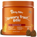 Zesty Paws Cranberry Urinary Tract Bites voor katten - Nier- en urinetrek gezondheid - Zachte kauwen met D-Mannose, Vitamine B6 & L-Arginine - Immune & Gut Support - Bacon - 60 Tellen