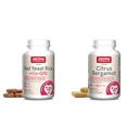 Formules de jarrow Riz de levure rouge 1200 mg et Co-Q10 100 mg par portion-120 Veggie Caps-60 Servants et santé cardiaque-Vegan & Citrus Bergamot 500 mg-60 Servants (Veggie Caps)