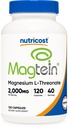 Nutricost Magnesium L-Threonate As Magtein 2000mg, 120 Capsules - Non-GMO, Glutenvrij, Vegetarisch vriendelijk