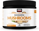 Force Factor Moderne Paddenstoelen poeder, paddo supplement ter ondersteuning van energie, focus, immuniteit, & spijsvertering met cordyceps, Turkije staart, Chaga, Reishi, Lion