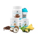 Yes You Can! Detox Plus Kit, Daily Cleanse Pure Fiber Meal Replacement, Drink Mix, Shake Booster and Supplement, Body Cleanse Kit for Women, Daily System Cleanse - Coffee, Aloe Vera Mango