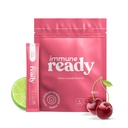 Immune Ready™ Immune Boost Drink Mix - Combo Immune Support, Gut Health, & Electrolyte Powder Packets with Vitamin C, Beta Glucan, Zinc, D3, Pre & Probiotics - Cherry Limeade - 15 Pack