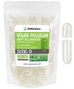 XPRS Nutra Maat 0 Pullulan Lege Capsules - 100 Count Clean Label Plantcaps Helder Lege Vegan Capsules - Premium Vegetarische Pillen - Do-It-Yourself Plantaardige Capsule vullen