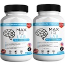 Max IQ Lab Pro Gold Mind Memory Support Supplement, 60 Capsules, Brain Function & Focus Formula with Vitamins & Minerals (2)