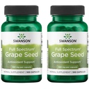 Swanson Grape Seed Heart Antioxidant Free Radicals Healthy Blood Pressure Support Polyphenols OPCS Herbal Supplement 380 mg 100 Capsules (2 Pack)