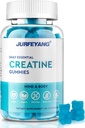 NutraBits Creatine Monohydraat Gummies, 5g Creatine Monohydraat per portie - Geen suiker of kunstmatige kleuren, veganistisch & Halal - Blueberry Flavor - 60 Gummies