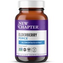 New Chapter Vegan Elderberry Capsules with 64x Concentrated Black Elderberry + Black Currant for Comprehensive Immune Support, Non-GMO Project Verified, Gluten Free, Certified Vegan, 30 Count