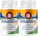 (2 Pack) Alka Slim Plus Capsules - Official AlkaSlim Plus Advanced Formula With All Natural Ingredients, Premium Pills Maximum Strength for Wellness & Overall Health Support, 120 Capsules For 2 Months