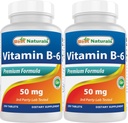 Best Naturals Vitamine B6 50 mg 250 tabletten (250 telling (verpakking 2))