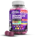 Supplément de ménopause pour les femmes Gummées avec Cohosh Noir, Yam Sauvage, DIM, Magnésium, Clover Rouge Chasteberry pour Hormone Balance Sweats Nuit Mood Plus Bergamot, Vitamine D3, Vitamine B6 B12