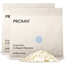 Promix Gehydrolyseerde Collagen Peptiden - Type 1 Grass Fed Collagen, 4.7g glycine, Type 3 bioactieve peptiden - Ongearomatiseerd - 2,5 Pond (Pack of 2)