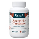Pattern Wellness Acetyl-L-Carnitine 500 mg Capsules – 30 Capsules | ALCAR Supplement for Cellular Energy Production, Cognitive Health & Healthy Metabolism – Vegan, Non-GMO