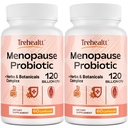 Menopauze supplementen voor vrouwen, 120 miljard CFU Probiotic, 13-in-1 Kruiden & Botanicals Complex, voor Hormone Menopauze, Hot Flashes, Night Sweats, Mood Swings, Slaapstoornissen, Veganistisch, 120 Caps