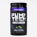 PumpTech - Pre-Workout for Pump and Focus - L-Citrulline, Betaine, L-Tyrosine, Alpha-GPC, Caffeine, Theobromine, Huperzine A, Mucana Extract - 440g (Crimson Knight) (Blueberry)