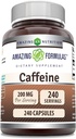 Verbazingwekkende Formules Cafeïne 200 Mg per Serveer Capsules 